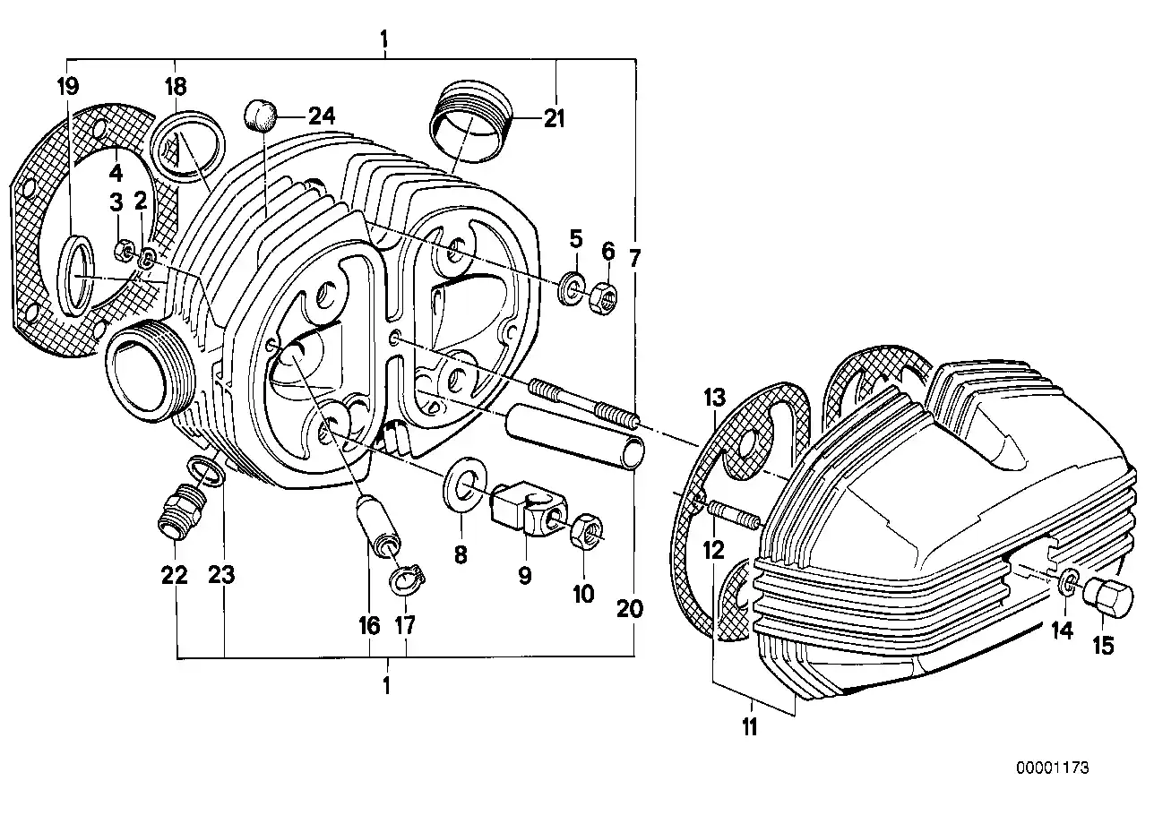 Diagramme pièces moto BMW